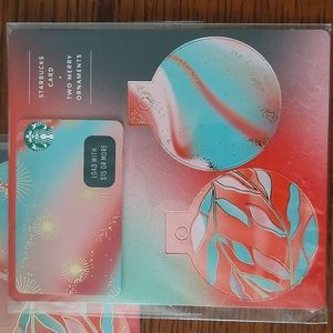 Starbucks unloaded gift card and ornaments